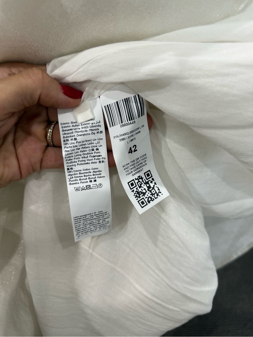 Sleeveless White V-Neck Maxi Dress With Subtle Silver Shine - Picture 8 of 9